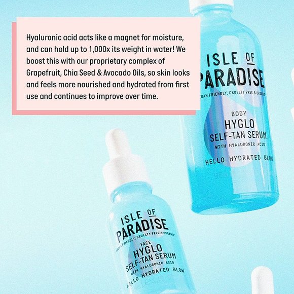Isle of Paradise Hyglo Tanning Serum Bundle Hydrating Serum for Face & Body - Picture 2 of 8